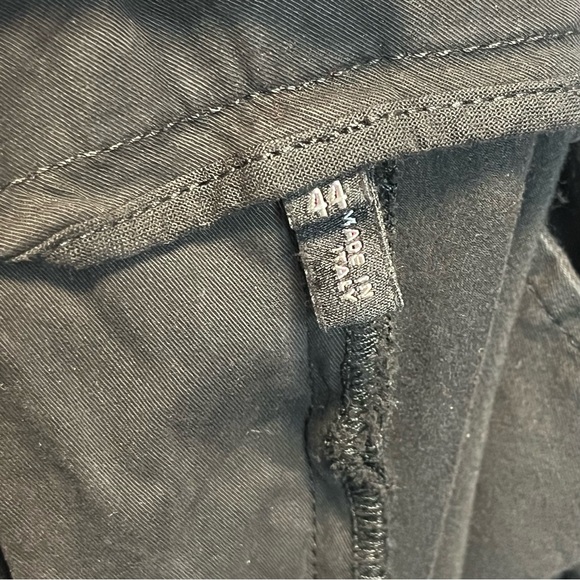 Escada Sport Pants Womens Twelve Chino Metallic Side Stripe Capsule Basic Black - Picture 6 of 15